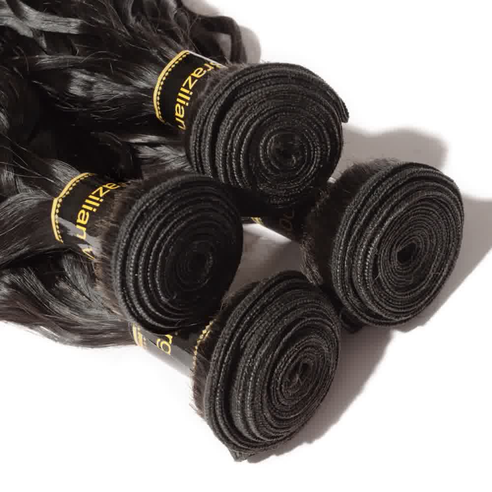 100% Human Virgin Hair Natural Wave Bundles