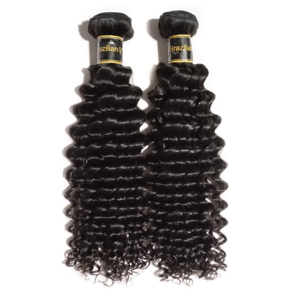 100% Human Virgin Hair Deep Curly Bundles