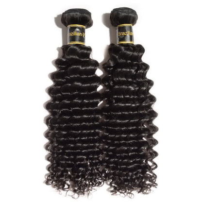 100% Human Virgin Hair Deep Curly Bundles