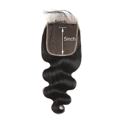 Human Hair 5x5 Body Wave Closure