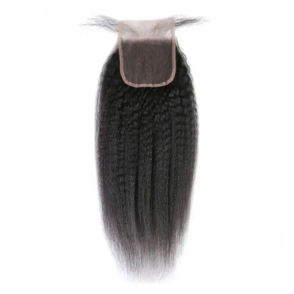 Human Hair 4x4 Yaki Straight Closure