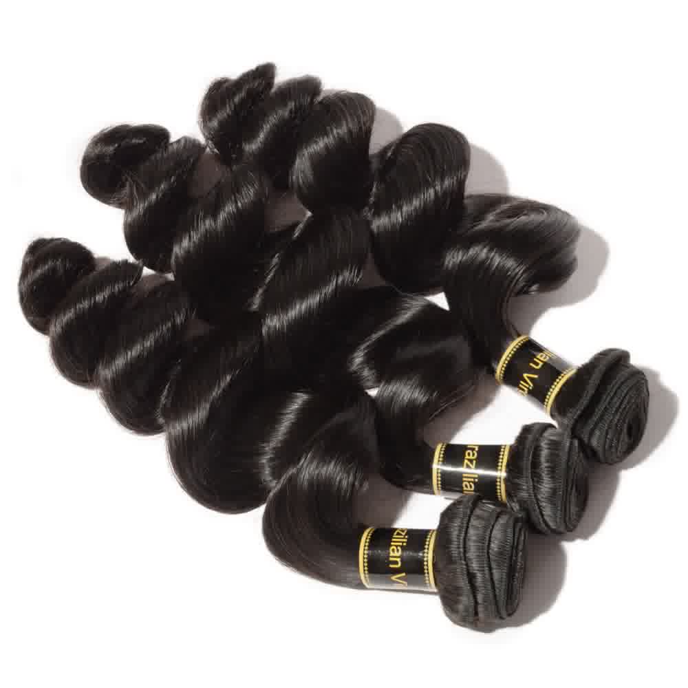 100% Human Virgin Hair Loose Wave Bundles