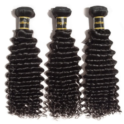 100% Human Virgin Hair Deep Curly Bundles