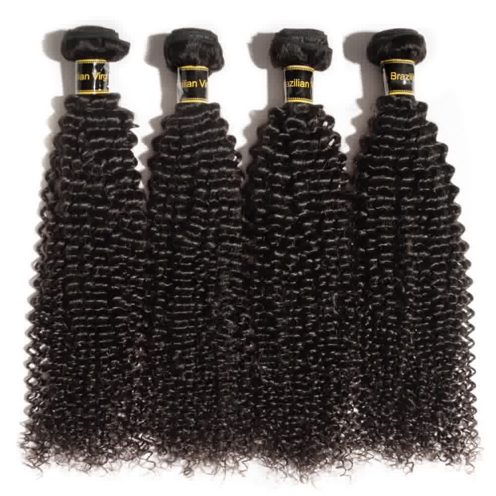 100% Human Virgin Hair Kinky Curly Bundles
