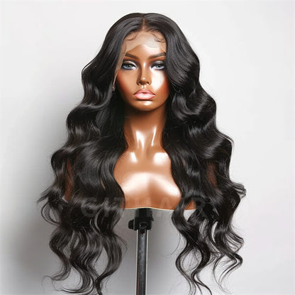 Human Hair 4x4 Glueless Lace Closure Body Wave Wig - MH