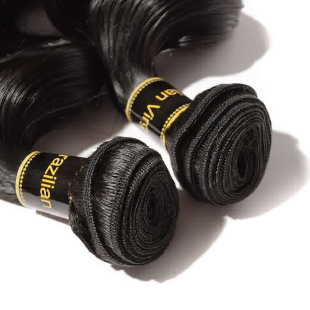 100% Human Virgin Hair Loose Wave Bundles