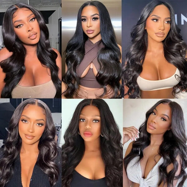 Human Hair 4x4 Lace Closure Body Wave Wig - MH