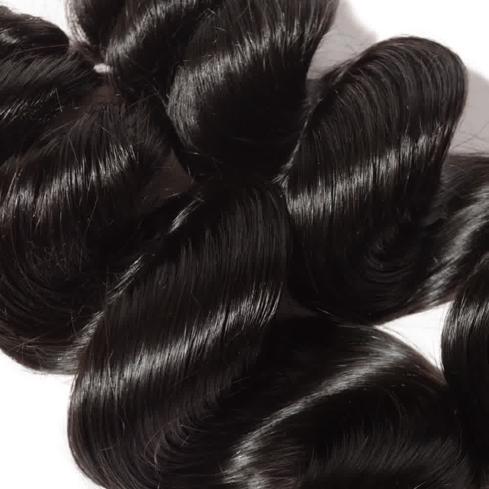 100% Human Virgin Hair Loose Wave Bundles