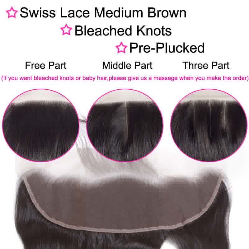 Human Hair 13x6 Straight Frontal