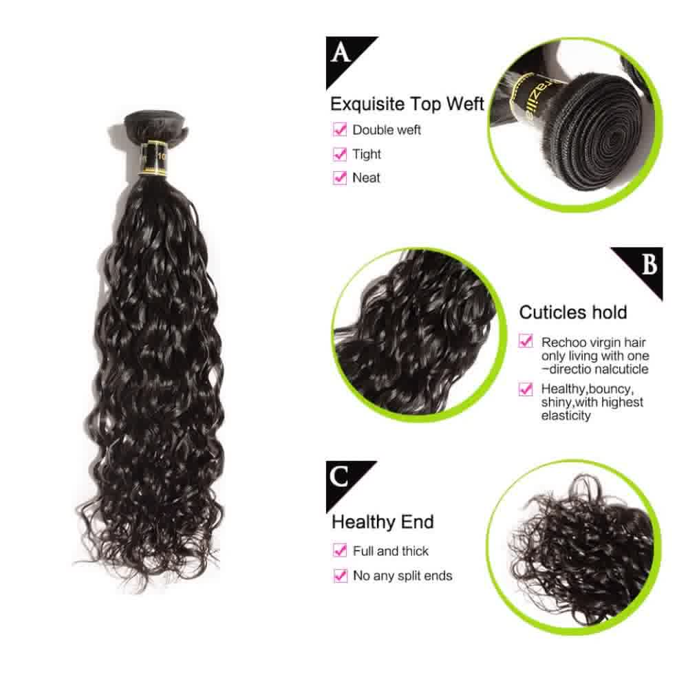 100% Human Virgin Hair Natural Wave Bundles
